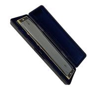 Harmonicas for Students 28 Holes Chromatic Harmonica C Key Slive Professional Portable Tremolo Mini Harps Instruments (Color : 01)