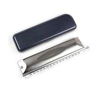 Harmonicas for Students Portable 16 Holes/12 Holes Chromatic Harmonica Instrument With Case And Cloth (Color : 16 holes)