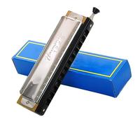 Harmonicas for Students Silver 12 Holes 48 Tone C Key Harmonica Chromatic Mini Harmonica Musical Instruments