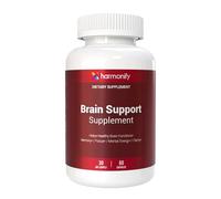 HARMONIFY Brain Support Supplement | Memory, Focus & Mental Clarity Formula | Vitamins, Minerals & Herbal Nootropic Blend | Non-GMO, Gluten-Free | 60 Vegan Capsules