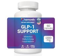HARMONIFY GLP-1 Chromium, Green Tea Extract, Synbiotics, Licorice Root Supplement, 1300 mg Gentle Formula, 1 Month Supply Wellness