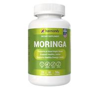 HARMONIFY Organic Moringa Capsules - Pure Moringa Powder - Supports Restful Sleep, Joint Comfort & Healthy Energy Levels - 120 Moringa Capsules - Made in USA, Gluten Free, GMO Free