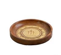 Harmonious Round Wooden Prayer Bowl, A Must Have For Mindfulness Practices (Greeting card)