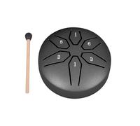 Harmonious Sound Producing Steel Tongue Drum 3 Inch with 6 Notes Supporting Mental and Outdoor Music Creativity Yoga Instrument