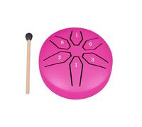 Harmonious Sound Producing Steel Tongue Drum 3 Inch with 6 Notes Supporting Mental and Outdoor Music Creativity Small Drum