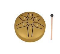 Harmonious Sound Producing Steel Tongue Drum 3 Inch with 6 Notes Supporting Mental and Outdoor Music Creativity Yoga Instrument