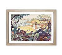 Harmonious Times by Paul Signac Framed Print | A2 Oak Framed Wall Art | Ready to Hang | Modern Nature Picture | Living Room Bedroom Lounge Office