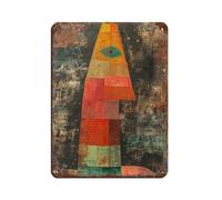 Harmonisches Paul-Klee-Muster Retro Poster Metal Tin Sign Chic Art Retro Iron Painting Bar People Cave Cafe Family Garage Poster Wall Decoration 12x16inch(30x40cm)