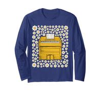 Harmonium Floral Flowers Organist Musician Spring Summer Long Sleeve T-Shirt