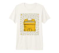 Harmonium Floral Flowers Organist Musician Spring Summer Premium T-Shirt