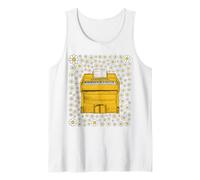 Harmonium Floral Flowers Organist Musician Spring Summer Tank Top