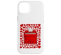 Harmonium With Hearts, Church Organist Valentines Wedding Case for iPhone 14 Plus