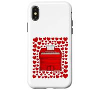 Harmonium With Hearts, Church Organist Valentines Wedding Case for iPhone X/XS