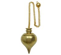 Harmonize Brass Gold Tone Tear Drop Pendulum Dowsing Spiritual Gift Energy Generator Reiki Healing Crystal