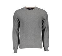 Harmont & Blaine Mens Crew Neck Jumper Casual Style - Grey Cashmere - Size 2XL