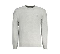 Harmont & Blaine Mens Crew Neck Jumper Melange Grey - Light Grey Cotton - Size 2XL