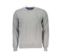 Harmont & Blaine Mens Crew Neck Sweatergreylong Sleeves - Grey Cotton - Size 2XL