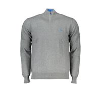 Harmont & Blaine Mens Half Zip Knit Sweater Grey Cotton - Size Large