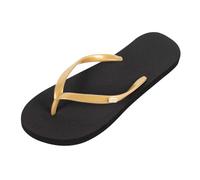 HARMONY 783 Women's Conductive Flip Flop, Black/Gold, Gold, 9 UK