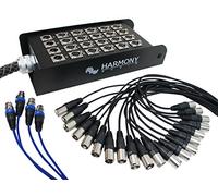Harmony Audio HA-SB2450 Pro Stage XLR Snake Cable Box 24 Channel - 50 Feet (20 Send, 4 Returns)