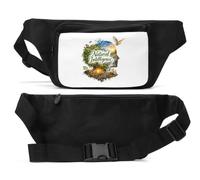 Harmony Between Nature and Human Mind Unisex Waist Bag Black
