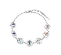 HARMONY BOLA Chakra Bracelet 925 Sterling Silver Pulsera De Los 7 Chakras Para Muje Chakra Bracelets for Women