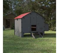 Harmony by Chick'A Large Chicken Coop House - Fox Proof Hen Coop for Poultry | Up to 8 hens | Made from 70% Recycled Plastic | Waterproof Sleek and Secure