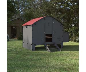 Harmony by Chick'A Large Chicken Coop House - Fox Proof Hen Coop for Poultry | Up to 8 hens | Made from 70% Recycled Plastic | Waterproof Sl nd Secure