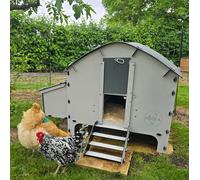 Harmony by Chick'A Medium Chicken House - Fox Proof Hen Coop for Poultry | Up to 6 hens | Made from 70% Recycled Plastic | Waterproof Sleek and Secure