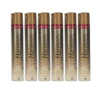 Harmony Haircare Gold Max Hold & Shine Hairspray Multi-Pack, Lasts for Up to 24-Hours, with UV Absorbers, Provitamins and Argan Oil, 6 x 400ml
