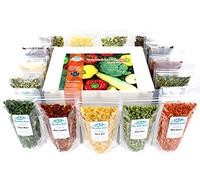 Harmony House Foods Dried Vegetable Sampler (15 Count, ZIP Pouches) for Cooking, Camping, Emergency Supply, and More