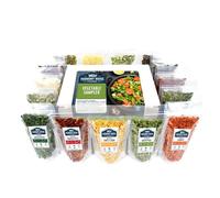 Harmony House Foods Dried Vegetable Sampler (15 Count, ZIP Pouches) for Cooking, Camping, Emergency Supply, and More