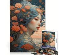 Harmony in Japanese Nature Jigsaw for Adults 1000 Pieces Unwind Game Rich Color Enjoyable Challenge Art Display (38x26cm)