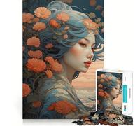 Harmony in Japanese Nature Jigsaw for Adults 1000 Pieces Unwind Game Rich Color Enjoyable Challenge Art Display (38x26cm)