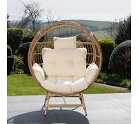 Artemis Home Harmony Round Standing Egg Chair, Cream