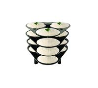 Harmony UCOOK Idli Stand, 4 Plates, 12 Idlis, Non-Stick Aluminum, 5L Pressure Cooker Compatible, Black