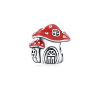 Harmony Vibes 925 Sterling Silver Charm Enchanted Mushroom House. Fantasy Collection Charm. 925 Sterling Silver Charms for Bracelets and Bangles. Universal Compatibility