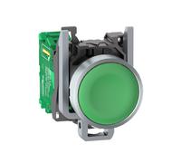 Harmony XB4R Wireless and batteryless button head with Green Metal ZB4RTA3