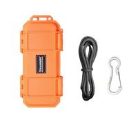Harnds Storage Box, Waterproof & Shockproof Dry Box for Camping, Boating, Water Sports (Orange, ABS, 6.5x3.74x1.57 inches, 230g, Storage, Camping-Survival-Kits)