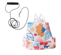 Harness for Bird - Retractable Adjustable Pet Flying Outfit, Lightweight Durable Traction Rope, Safe Comfort Design, Easy-to-Use Strap | Perfect for Parakeets, Lovebirds, Macaws, Sparrows, Conures