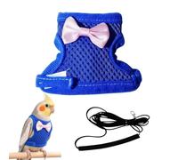 Harness for Conure with Breathable Mesh Rope Anti-Bite Suit | Avian Flight and Training Clothing Harness For Lovebirds, African Grey Parrot, Maina, Indoor And Outdoor, Garden,