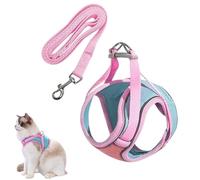 Harness for Small Dogs - Dog Harness Small Dog Set with Reflective Strips Puppy Harness Dog, Comfortable Cat Vest Harness for Walks as well as Indoor and Outdoor Activities