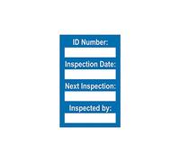 Harness Inspection Tags Blue - Pack of 20 Safety Inspection Tags for Fall Arrest Harnesses, PPE Equipment Checks, Work at Height Compliance & Asset Identification