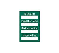 Harness Inspection Tags Green - Pack of 20 Safety Inspection Tags for Fall Arrest Harnesses, PPE Equipment Checks, Work at Height Compliance & Asset Identification