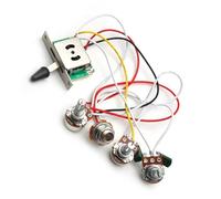 Harness Pre wired Five Position Switch 500k Resistor For FD Replacement Guitars Electric Guitar Wiring Kit(15 PC)
