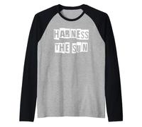 Harness The Sun Solar Power Raglan Baseball Tee