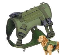 Harness Vest for Dogs - Adjustable Heavy Duty Anti-rain, Medium Size Harness for Training, for Walks, Hiking, Hunting Outdoors, Travel, Adventures, Countryside, Mountain, Jungle