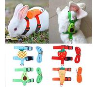 Harnesses Small Animal Harness And Leash Set No Escape Adjustable Cute Costume For Hamster Dog Harness And Leash Set Proof Pull Choke For Puppies Boy Girl Baby