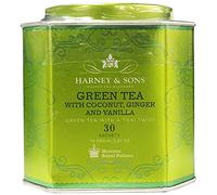 Harney and Sons Green Tea with Coconut , Flavored Green 30 Sachets per Tin by Harney and Sons