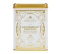 Harney & Sons Gingerbread Proof Black Tea with Ginger and Cinnamon - Pack of 20 Sachet Tin